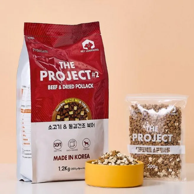 펫러닝 더프로젝트 펫러닝 더프로젝트2 소고기+동결건조 북어 1.2kg
