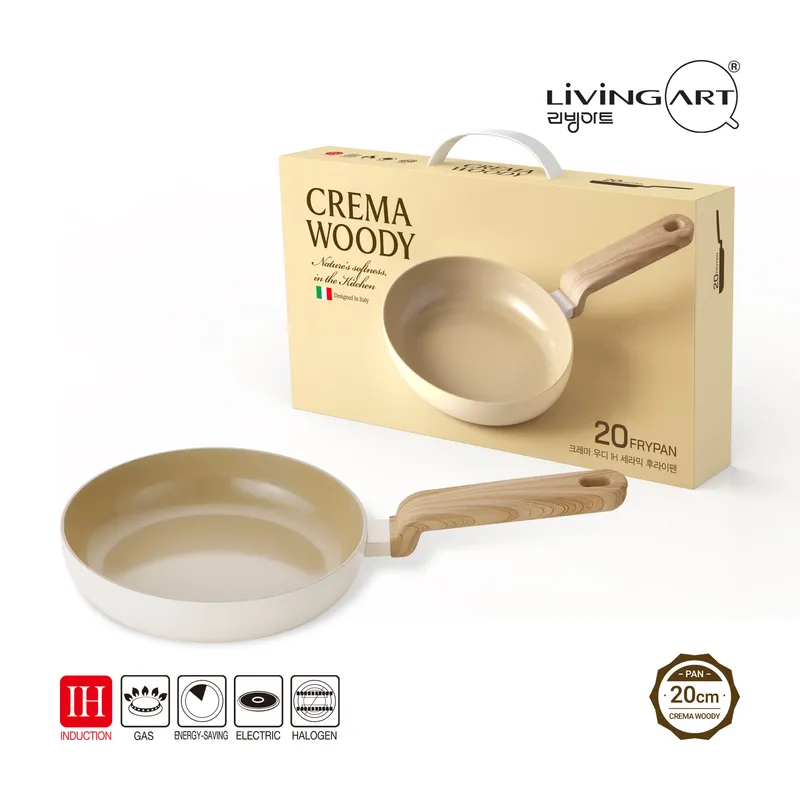 주방용품 - 리빙아트 IH 세라믹 궁중팬 18cm