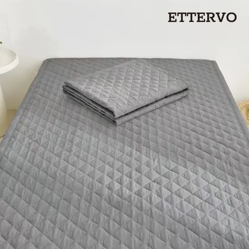 생활용품 - ETTERVO 에떼르보 다몬 프리미엄 차렵패드 Q 퀸사이즈 웜그레이