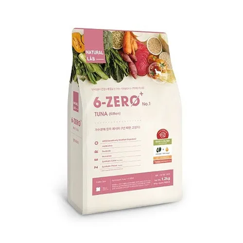 네츄럴랩 네츄럴랩 6제로 캣 참치 키튼 1.2kg