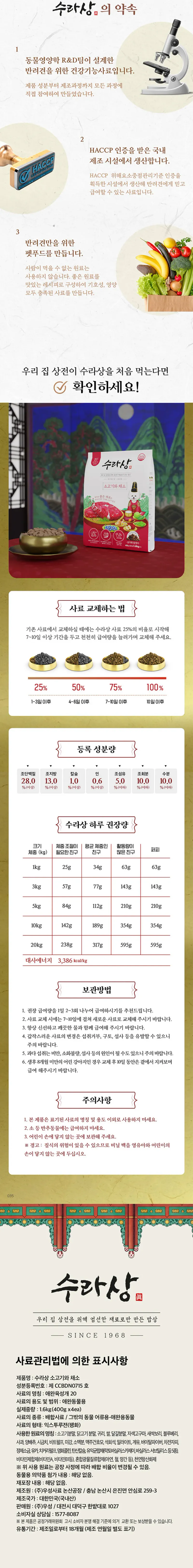수라상 소고기와 채소 1.6kg 상세 이미지 1