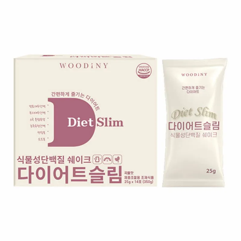 다이어트 - 우디니 다이어트 슬림 식물성단백질 쉐이크 (25g*14포)