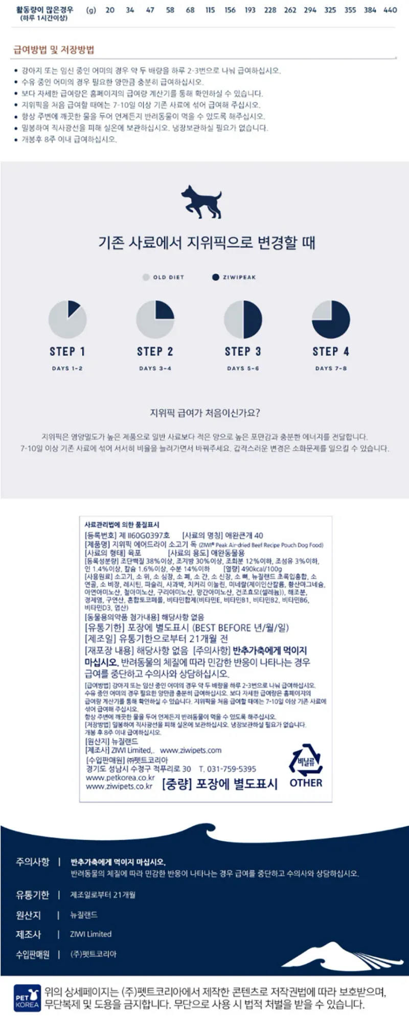 지위픽 독 소고기 1kg 상세 이미지 1