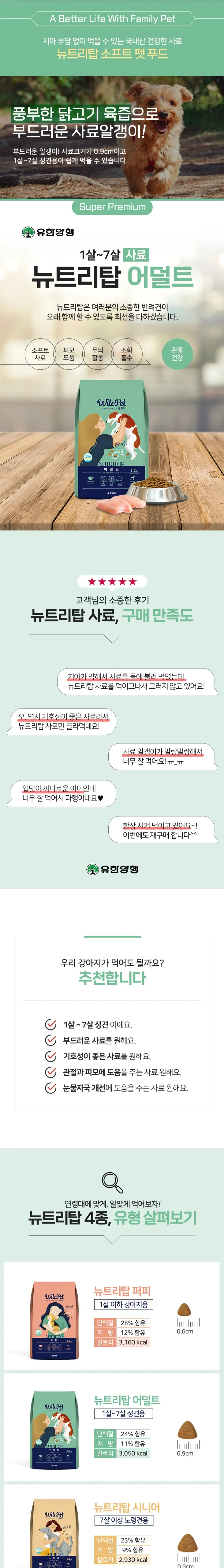 윌로펫 뉴트리탑 어덜트 1.2kg 상세 이미지 1