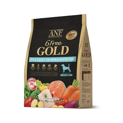 ANF ANF 6free 골드 인도어 독 연어+흰살생선 1.6kg 2개