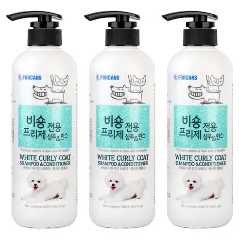 비숑 프리제 전용 샴푸&린스, 550ml, 3개 / 6개 이미지 1