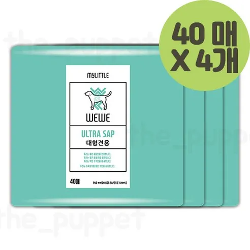 위위 위위 배변패드 40매 대형(60*76) * 4개