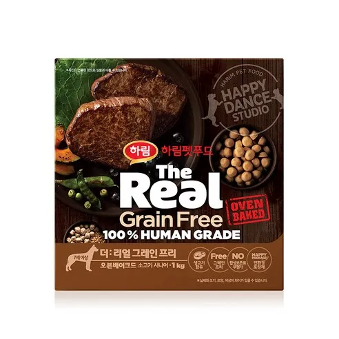 하림펫푸드 더리얼 오븐베이크드 소고기 시니어 사료 1kg