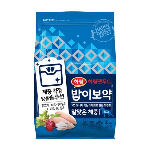 하림펫푸드 밥이보약 강아지 알맞은체중 2kg