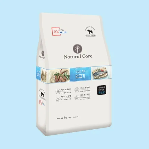 네츄럴코어 에코밸류 건강한 피부 양고기 강아지 사료 1kg,6kg