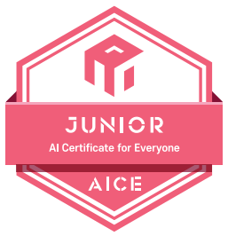 AICE JUNIOR 배지
